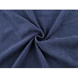 Decorative fabric with chenille structure - Blue (1 Meter)