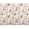 Cotton fabric  /canvas, animals - White (1 Meter)