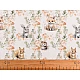 Cotton fabric  /canvas, animals - White (1 Meter)