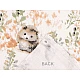 Cotton fabric  /canvas, animals - White (1 Meter)