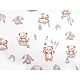 Cotton fabric / canvas teddy bear - Blue ice (1 Meter)