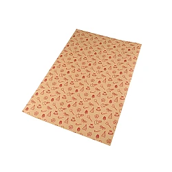 Christmas wrapping paper 49x69 cm - Natural brown (20 Pieces)