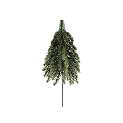 Artificial tree on a wire for wreaths, flower pots - Green (1 Piece)