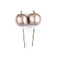 Artificial apples on a metallic wire - Silver (2 Pieces)
