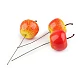 Artificial apples on a wire - Light red (100 Pieces)