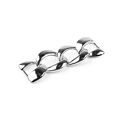 Design chain for decorating clothes, accessories and swimwear 2.1x6.2 cm - Nickel (1 Piece)
