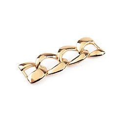 Design chain for decorating clothes, accessories and swimwear 2.1x6.2 cm - Pink gold (1 Piece)