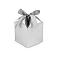 Gift box with ribbon - Silver (12 Pieces)
