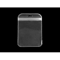 Grip seal bags with hang hole 10.5x15 cm - Transparent (50 Pieces)