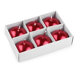 Floating candles ø4.5 cm - Red (6 Pieces)