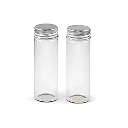Glass bottle with screw cap 30x90 mm - Transparent (9 Pieces)