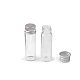 Glass bottle with screw cap 16x50 mm - Transparent (12 Pieces)
