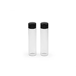 Glass bottle with screw cap 16x68 mm - Transparent (12 Pieces)