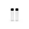 Glass bottle with screw cap 16x68 mm - Transparent (12 Pieces)