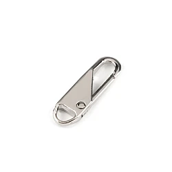 Metal carabiner / spare zip puller - Nickel (10 Pieces)