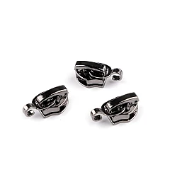 Slider for  nylon zippers no 5 with pendant hook - Black nickel (10 Pieces)