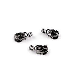 Slider for nylon zippers no 3 with pendant hook - Black nickel (10 Pieces)
