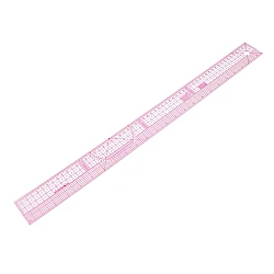 Flexible ruler 5x60 cm - Transparent (1 Piece)