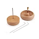 Wooden mill for threading seed beads ø9 and 10 cm with a needle - Ivory (1 Piece)