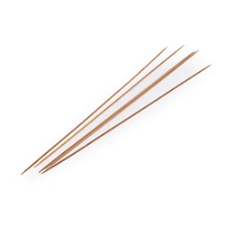 Bamboo sock needles; no. 2; 2.5; 3; 3.5; 4.5 - Bamboo dark (1 Set)