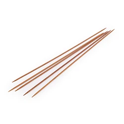 Bamboo sock needles; no. 2; 2.5; 3; 3.5; 4.5 - Bamboo dark (1 Set)