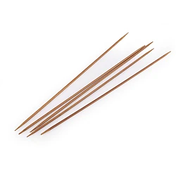 Bamboo sock needles; no. 2; 2.5; 3; 3.5; 4.5 - Bamboo dark (1 Set)