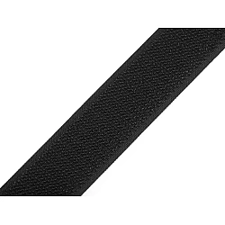 Hook tape fastener, only hook, width 25 mm - Black (1 Meter)