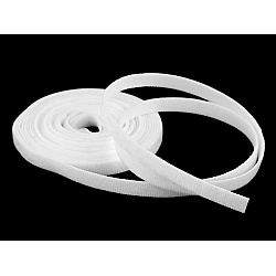 Double-sided hook and loop tape, width 10 mm, for home and garden - White (5 Meters)