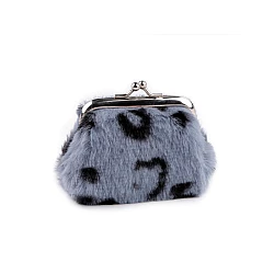 Small plush wallet / coin purse, tiger - Blue-violet (1 Piece)