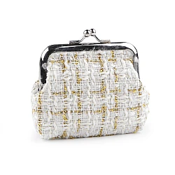 Small wallet / coin purse with lurex - Cream lightest (1 Piece)