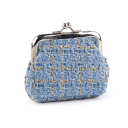 Small wallet / coin purse with lurex - Blue light (1 Piece)