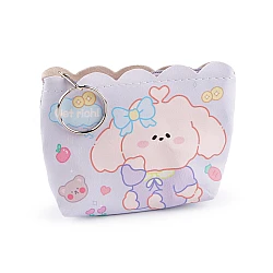 Girls' wallet / key ring 8.5x10 cm - Lightest purple (1 Piece)