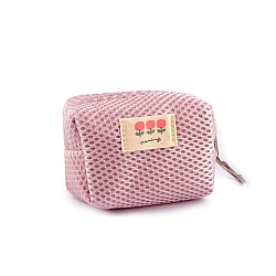 Girls' case / key ring 8.5x6 cm - Pale pink (1 Piece)