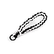 Braided pendant / key chain with carabiner - Green (1 Piece)