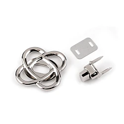 Bag fastener set 49x49 mm - Nickel (1 Set)