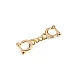 Metal buckle / eyelet decoration, fits 10 mm straps - Gold classic (1 Piece)
