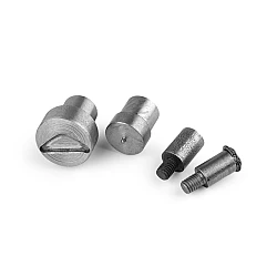 Dies mold for fastening on wallet / purse - Nickel (1 Set)