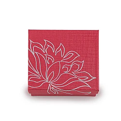 Jewelry box 9x9 cm - Light red (12 Pieces)