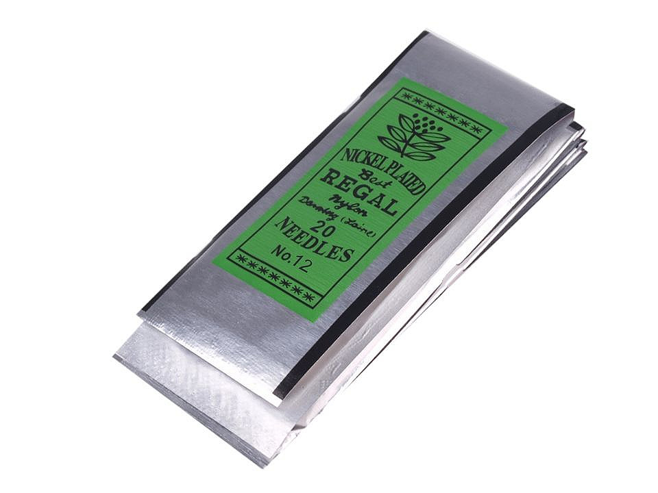 Nickel plated beading needles regal 38 mm - Nickel (1 Bag)