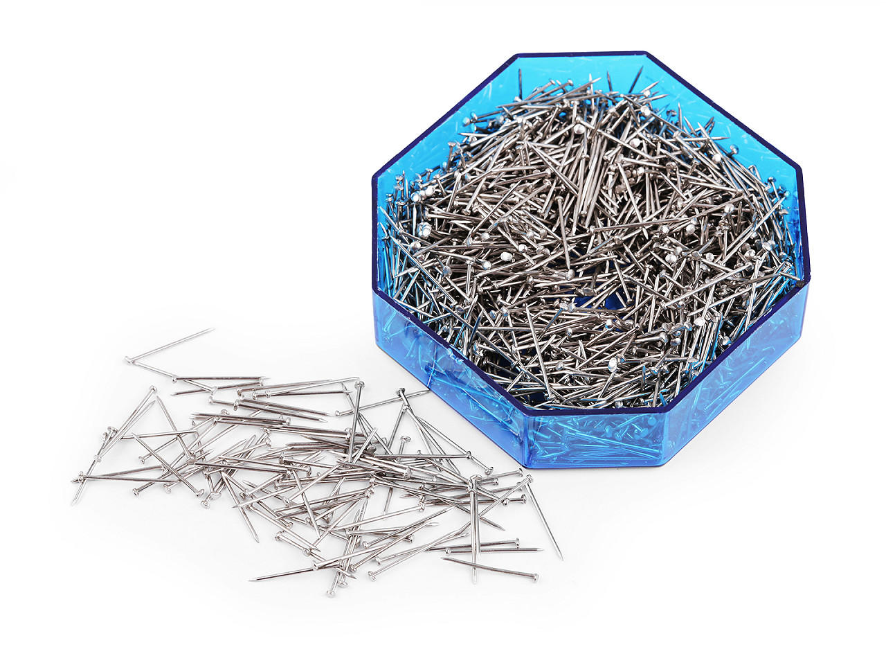All-metal pins length 16 mm - Nickel (5 Boxes)