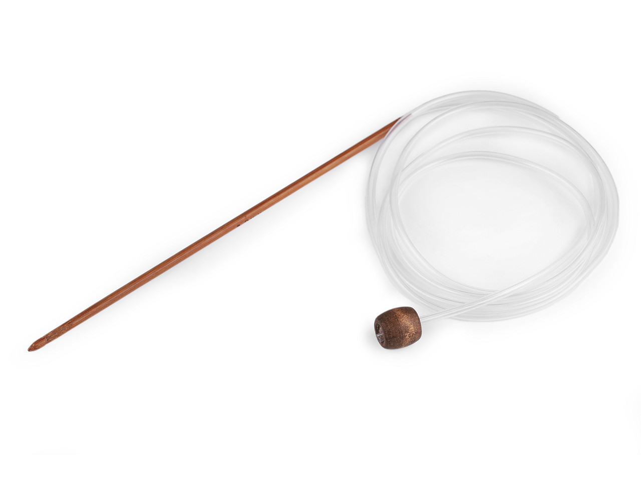 Bamboo hook for tunisian crochet - Bamboo dark (1 Piece)