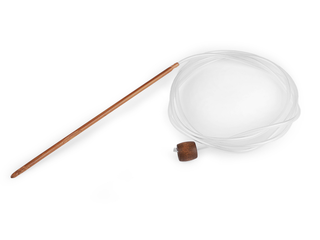 Bamboo hook for tunisian crochet - Bamboo dark (1 Piece)