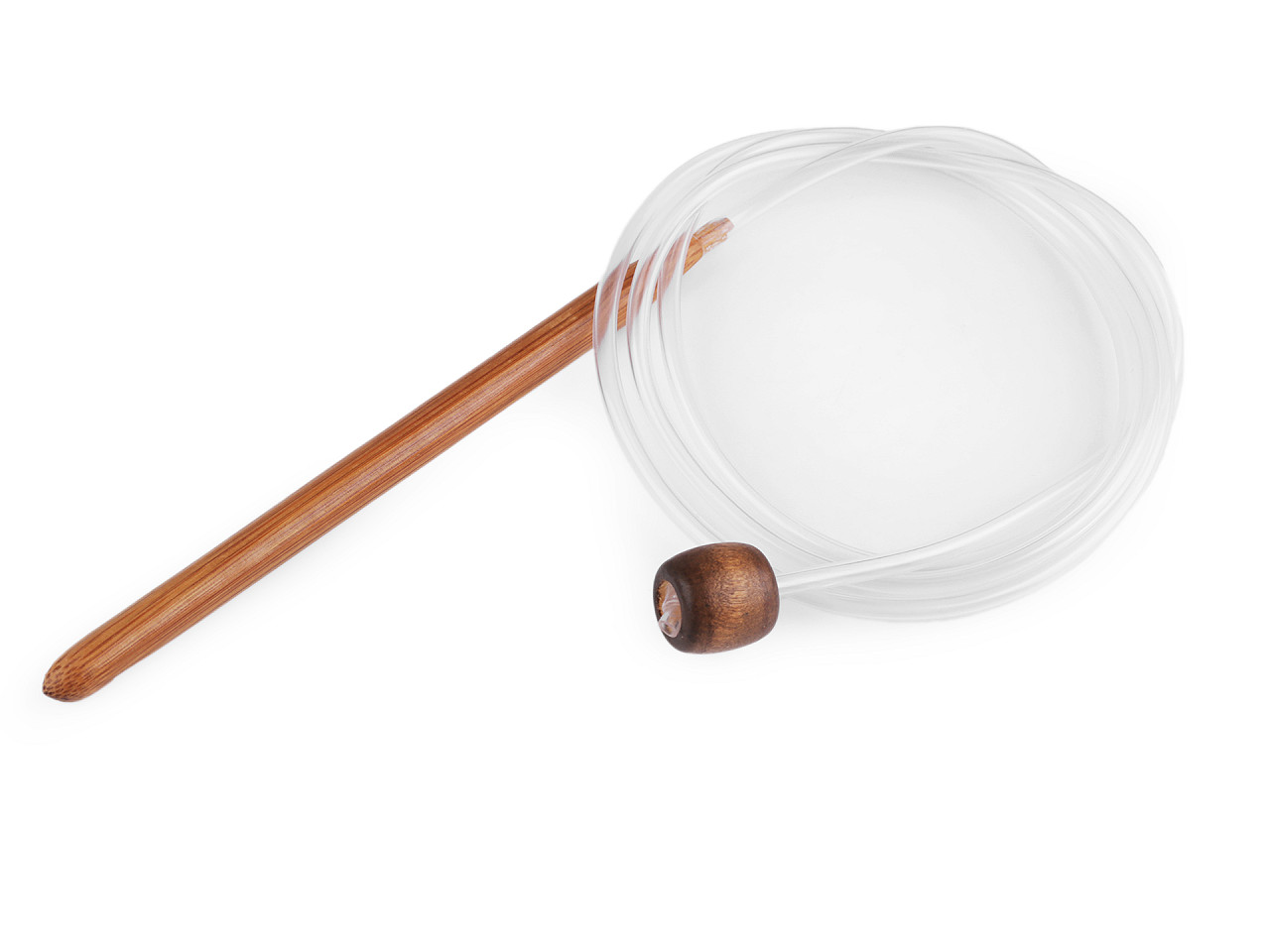 Bamboo hook for tunisian crochet - Bamboo dark (1 Piece)