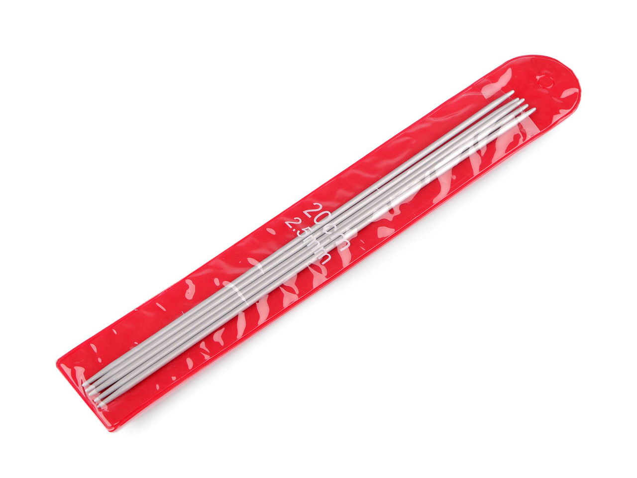 Aluminum sock knitting needles no. 2; 2.5; 3; 3.5; 4; 4.5; 5 - Nickel (1 Set)