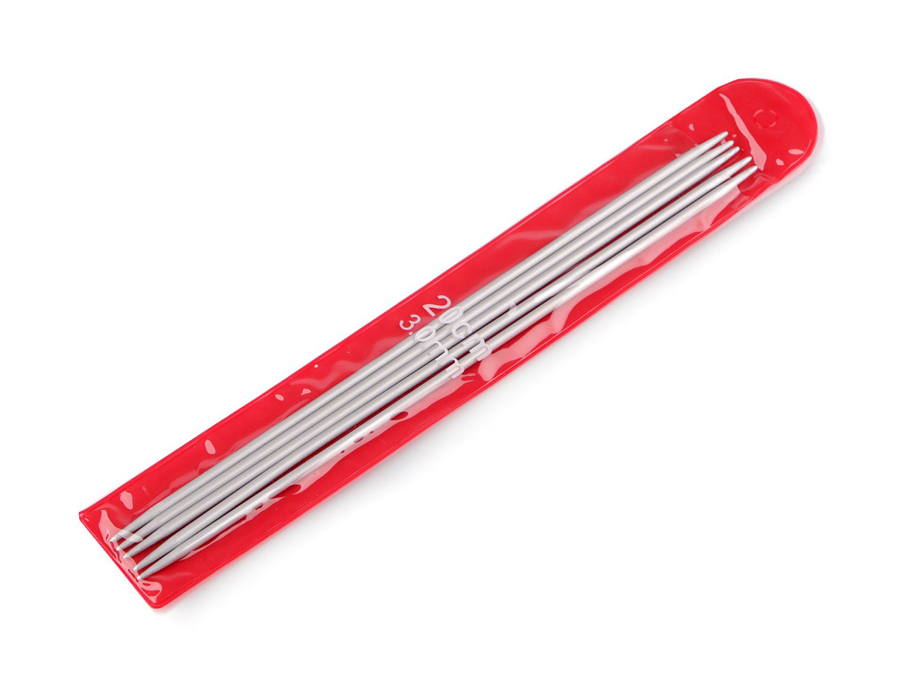 Aluminum sock knitting needles no. 2; 2.5; 3; 3.5; 4; 4.5; 5 - Nickel (1 Set)