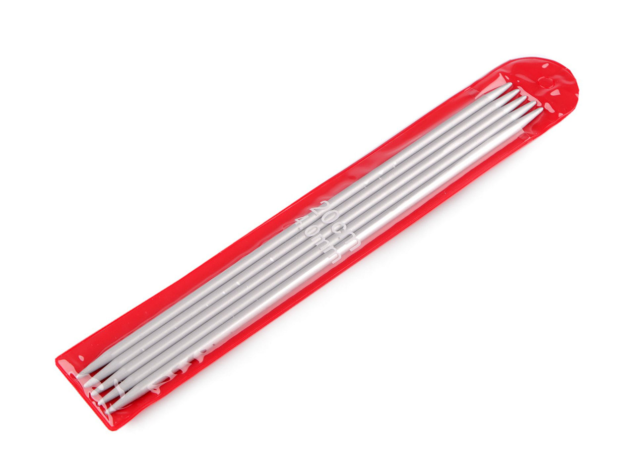 Aluminum sock knitting needles no. 2; 2.5; 3; 3.5; 4; 4.5; 5 - Nickel (1 Set)