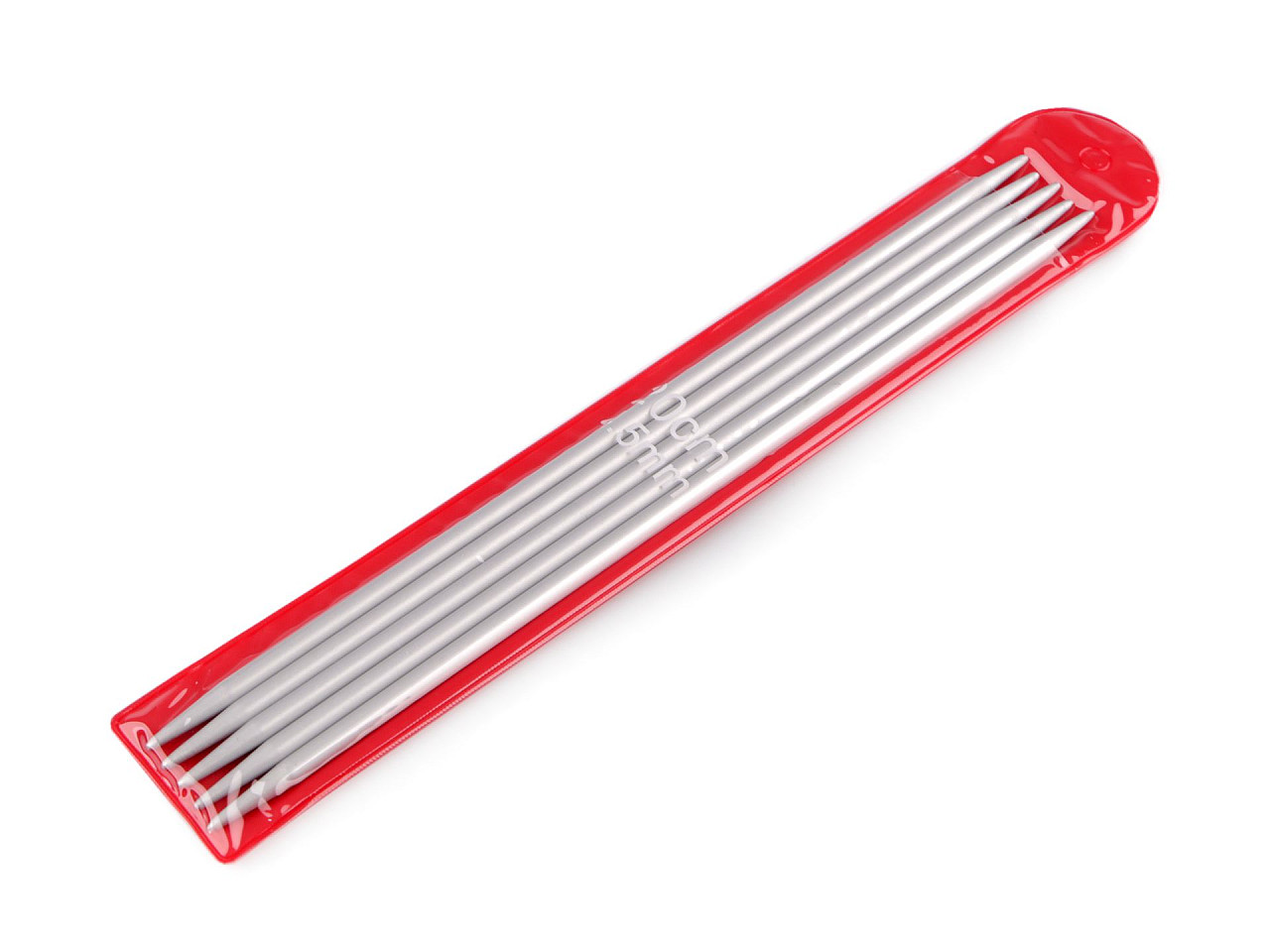 Aluminum sock knitting needles no. 2; 2.5; 3; 3.5; 4; 4.5; 5 - Nickel (1 Set)