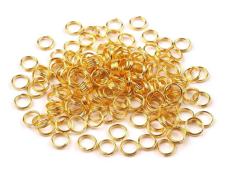 Double split ring ø6 mm - Platinum (20 Grams)
