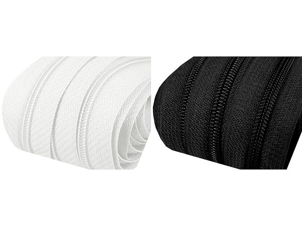 Continuous nylon zipper no 3, for asic type sliders - Bordeaux (25 Meters)