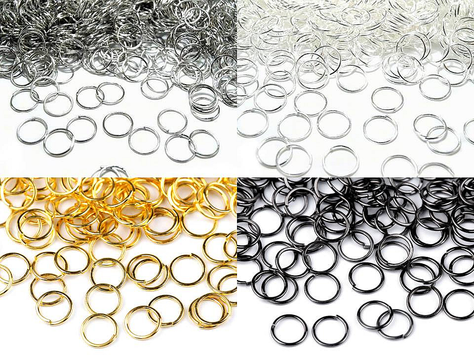 Jump ring ø 8 mm - Silver light (10 Grams)